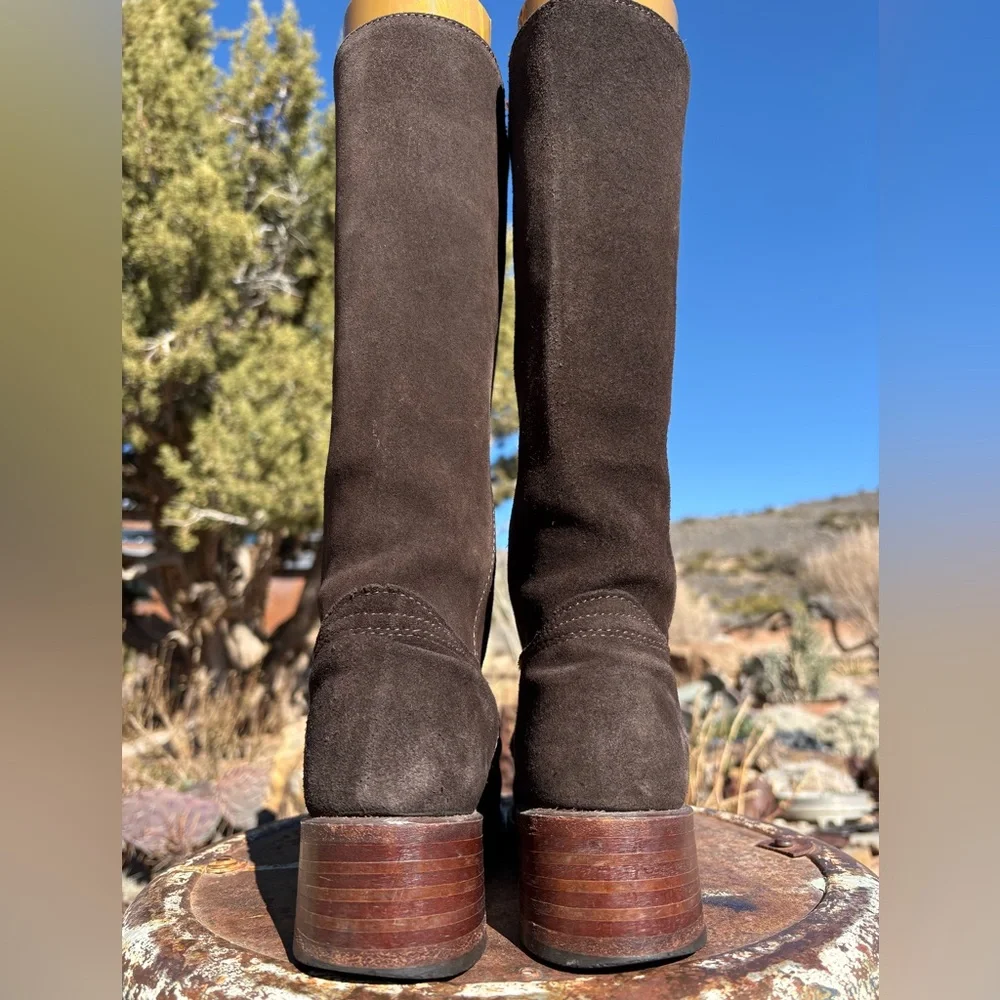 FRYE πΊπΈ Campus 14L Boots Suede Vintage - Picture 7 of 16